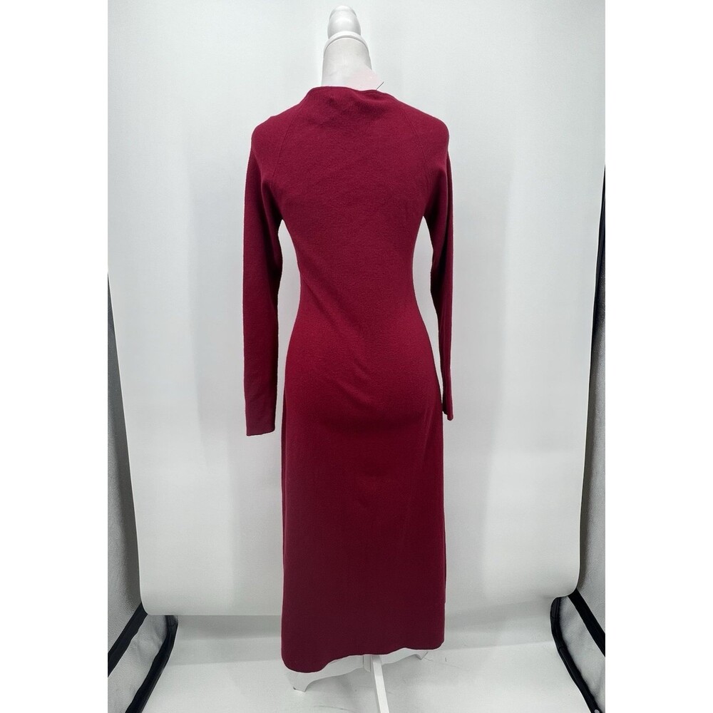Rachel Parcell Red Romba Midi Sweater Dress Sz S Red A-line Classic Valentine - Picture 2 of 13